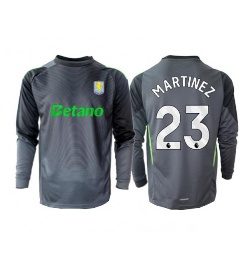 Moške Nogometnih dresov Aston Villa Emiliano Martinez #23 Vratar Domači 2025-26 Dolgi rokavi Moške Nogometnih dresov Aston Villa Emiliano Martinez #23 Vratar Domači 2025-26 Dolgi rokavi